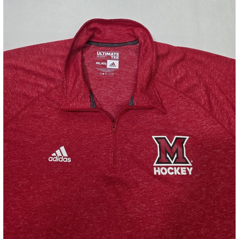 Adidas Miami RedHawks Hockey Pullover Mens 4XL Lightweight Jacket LIMITED USE